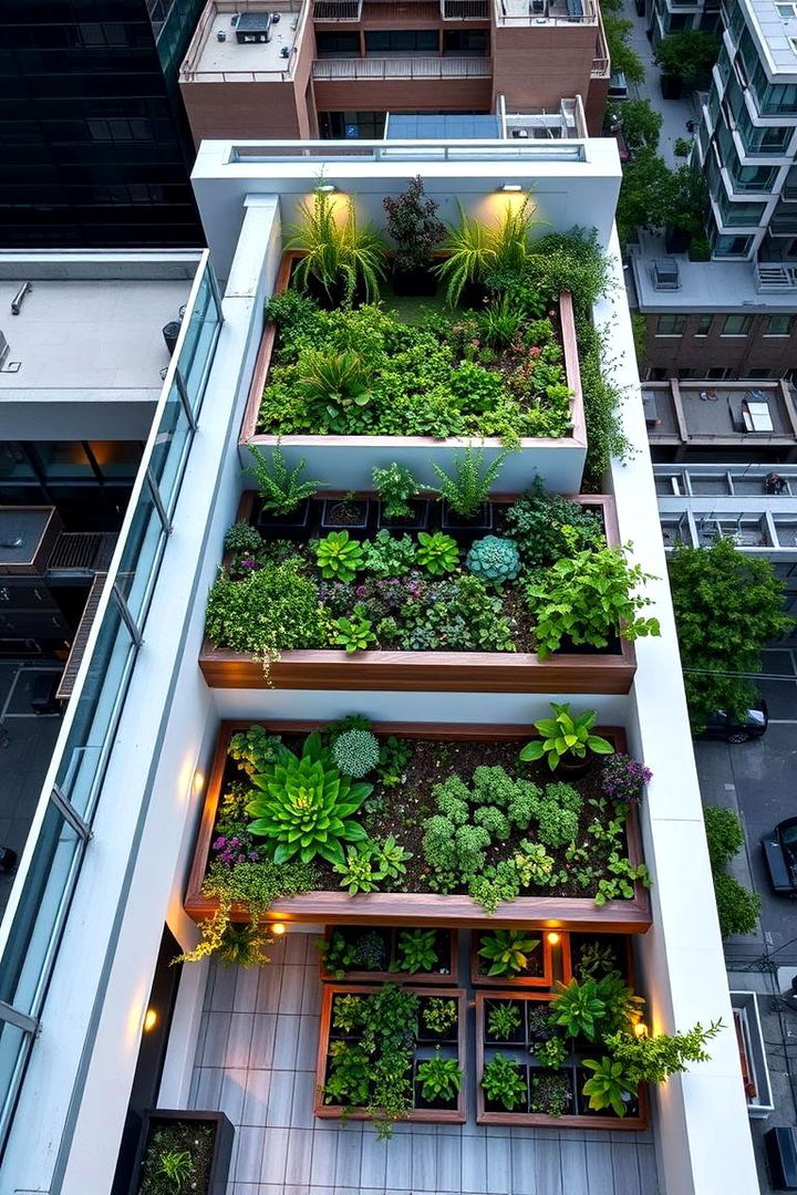 Multi Level Garden Design - 22 Rooftop Garden Ideas
