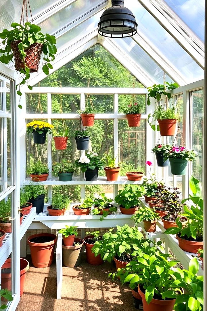 Multi Level Green Display - 22 Porch Greenhouse Ideas