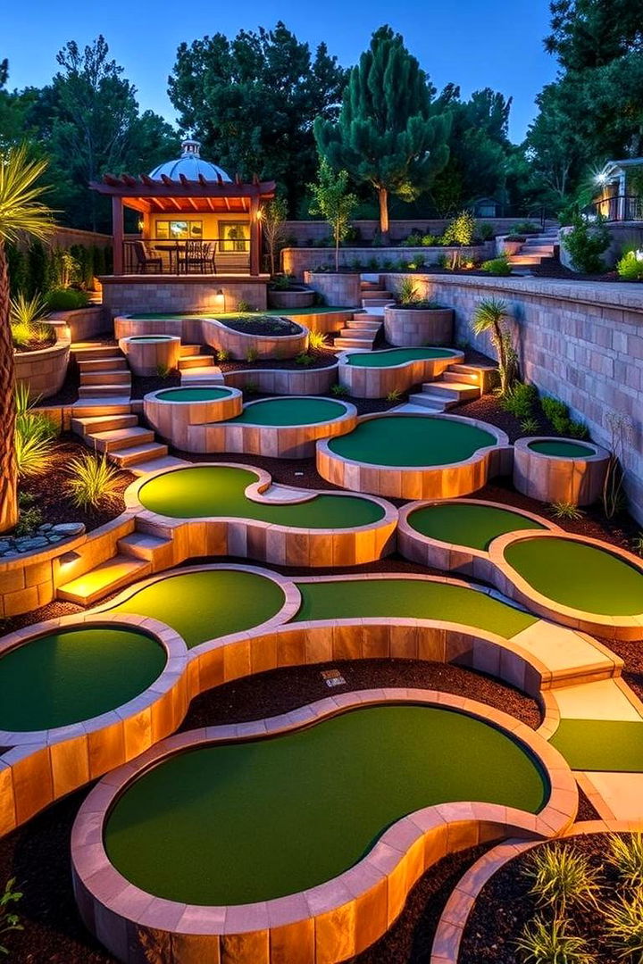 Multi Level Putting Course - 22 Backyard Putting Green Ideas
