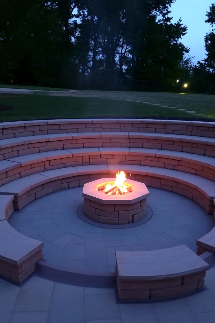Multi Level Stone Fire Pit - 22 Stone Fire Pit Ideas