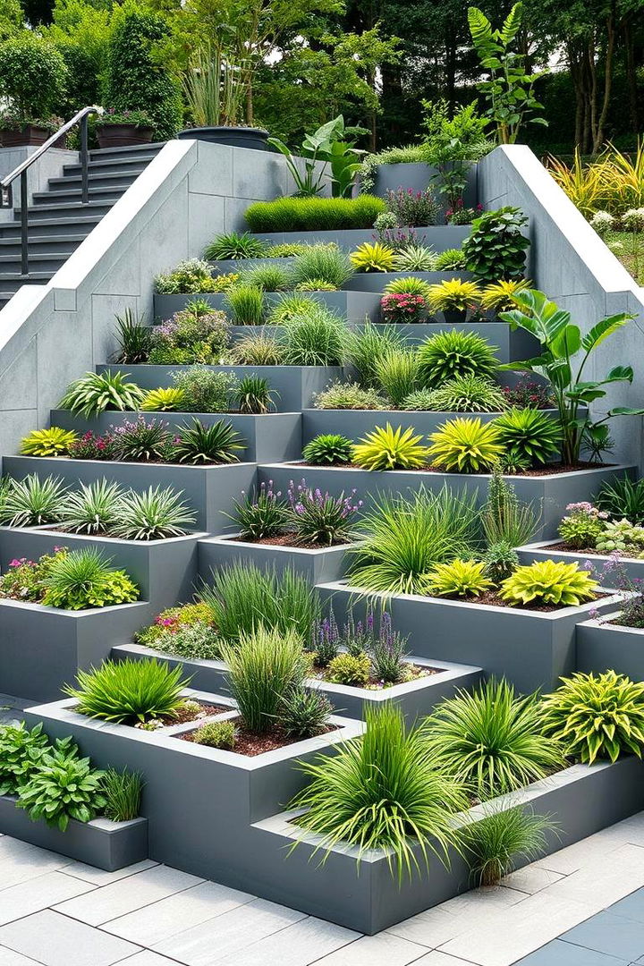 Multi Level Terracing - 22 Modern Small Garden Ideas