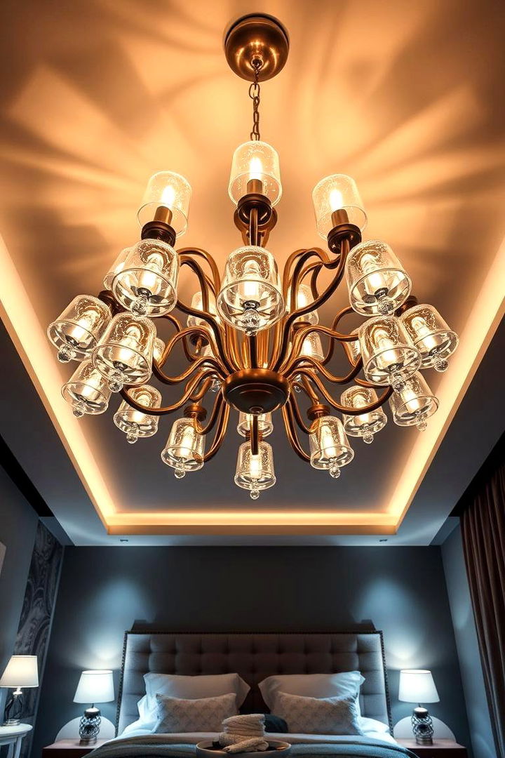 Multi Light Cluster - 22 Bedroom Chandelier Ideas