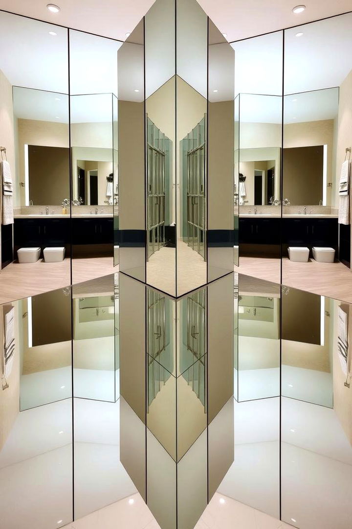 Multi Mirror Displays - 22 Bathroom Mirror Ideas