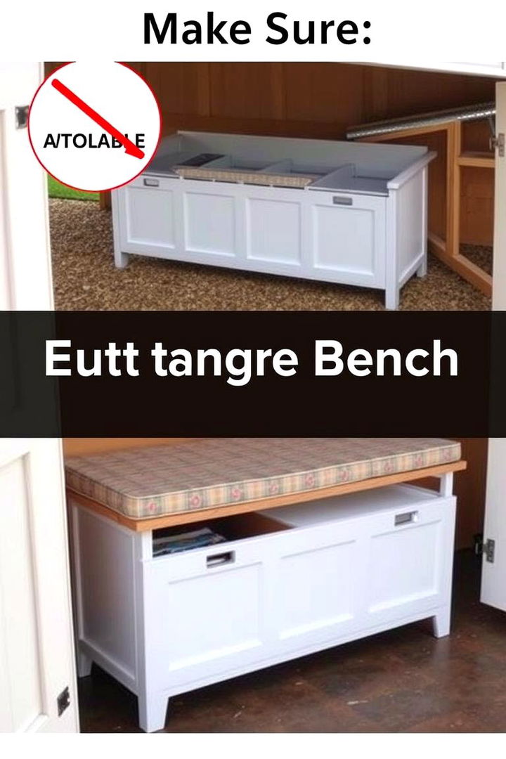 Multi Purpose Storage Benches - 22 Shed Organization Ideas