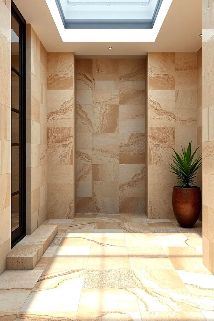 Multi Sized Tile Arrangements - 22 Small Entryway Tile Floor Ideas