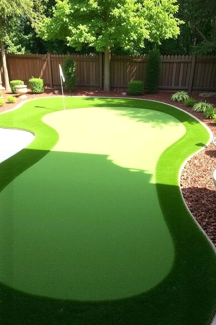 Multi Sport Putting and Chipping Green - 22 Backyard Putting Green Ideas