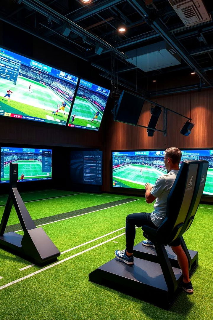 Multi Sport Simulator Arena - 22 Basement Game Room Ideas