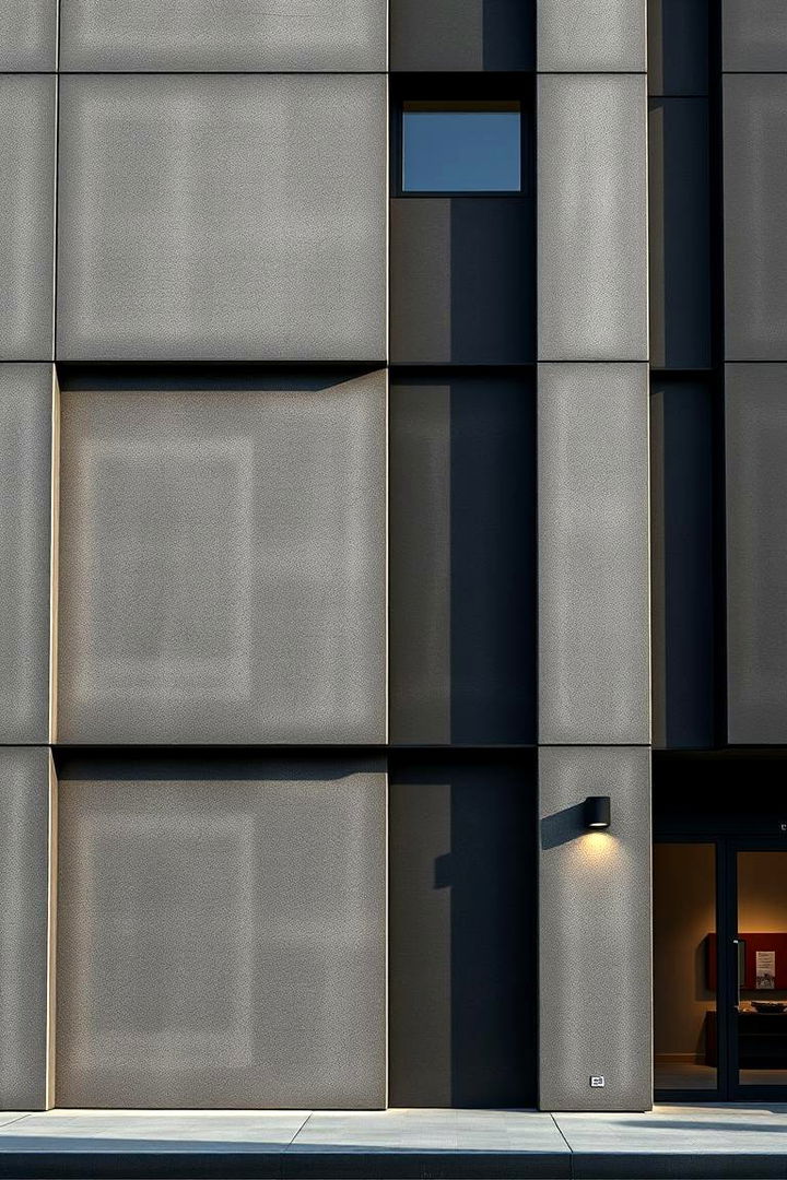 Multi Texture Gray Finishes - 22 Gray Exterior House Paint Ideas