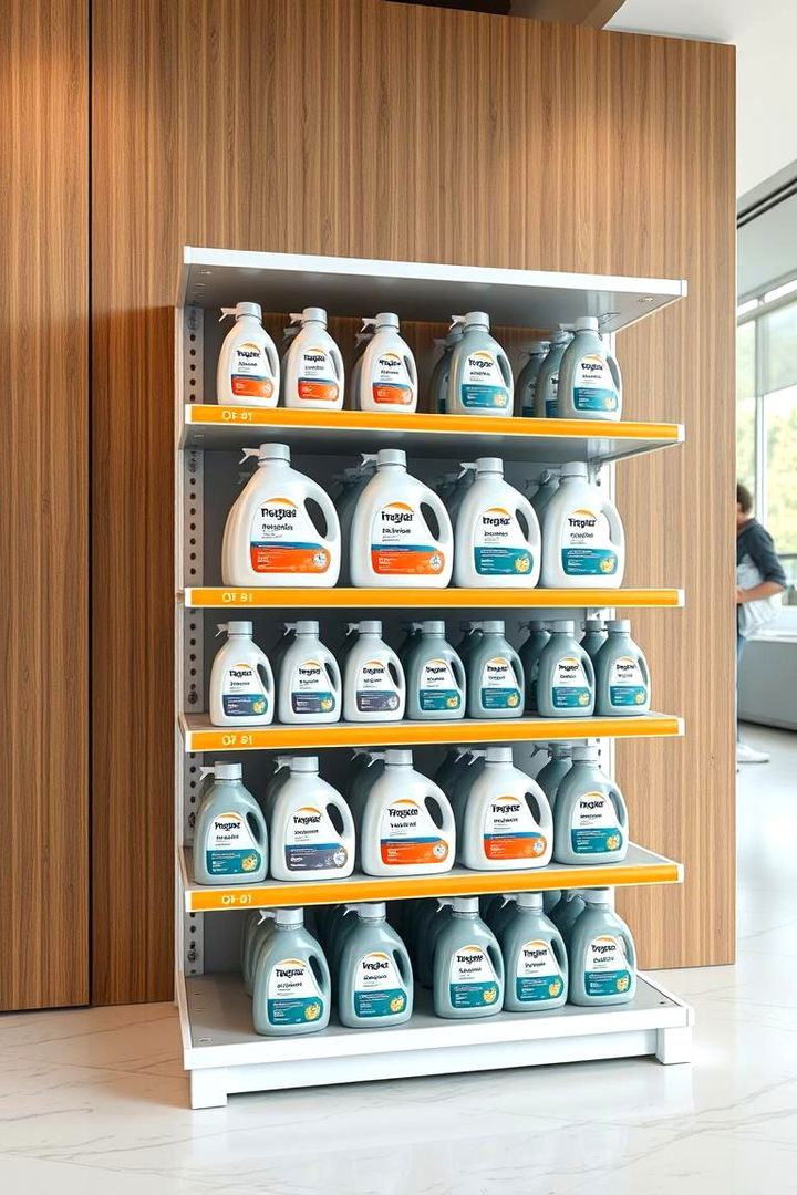 Multi Tier Countertop Racks - 22 Laundry Detergent Storage Ideas