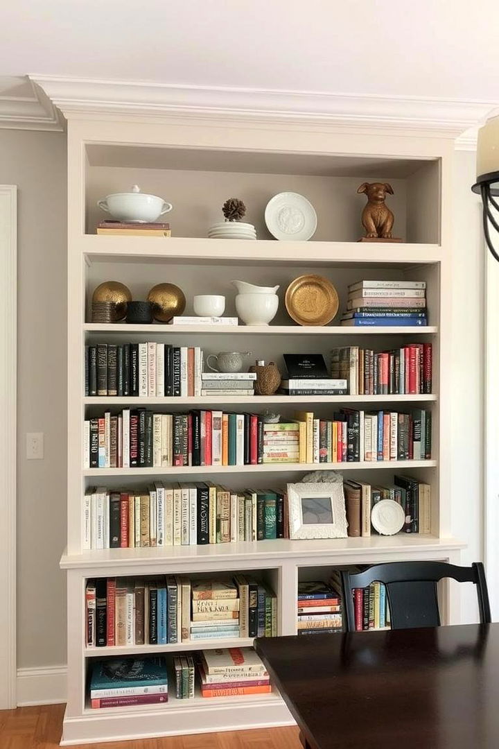 Multi Tiered Bookcases - 22 Dining Room Storage Ideas