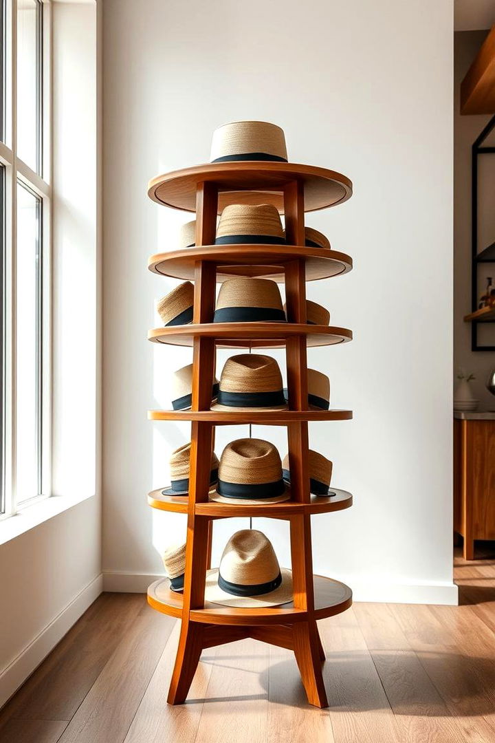 Multi Tiered Hat Stands - 22 Hat Storage Ideas