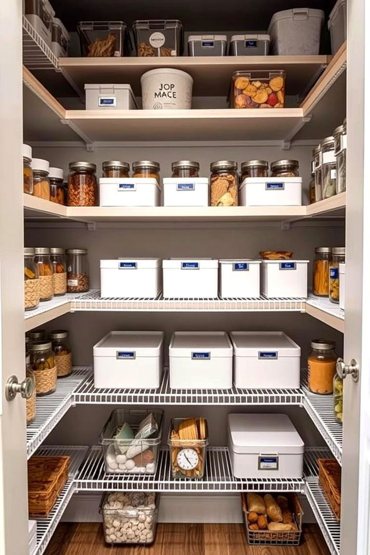 Multi Tiered Storage System - 22 Open Pantry Ideas