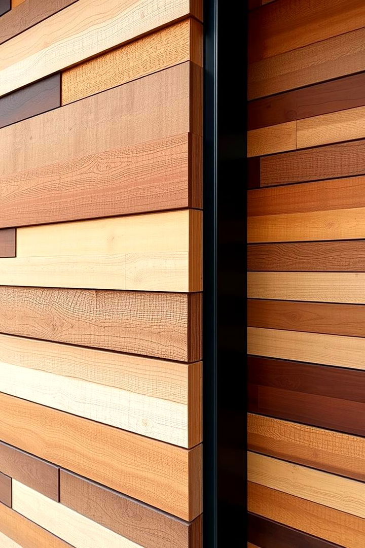 Multi Tonal Timber Wainscoting - 22 Exterior Wainscoting Ideas