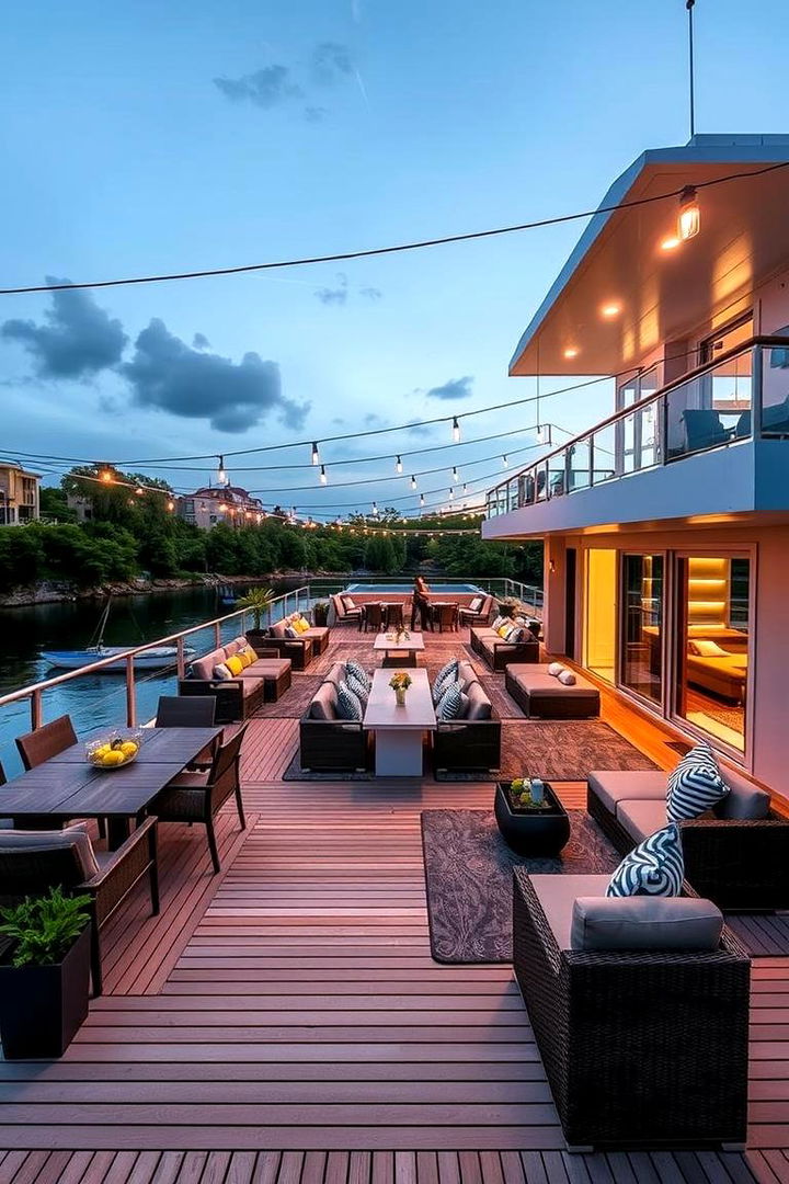 Multi Use Outdoor Space - 22 Floating Deck Ideas