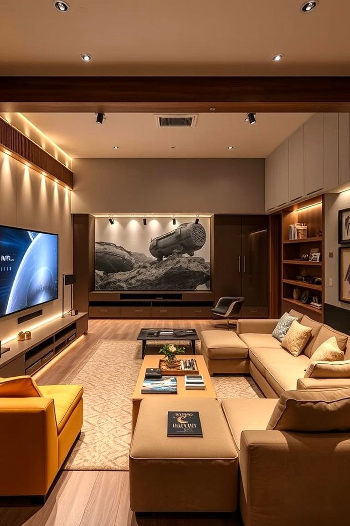 Multi Use Space Planning - 22 Home Theater Ideas