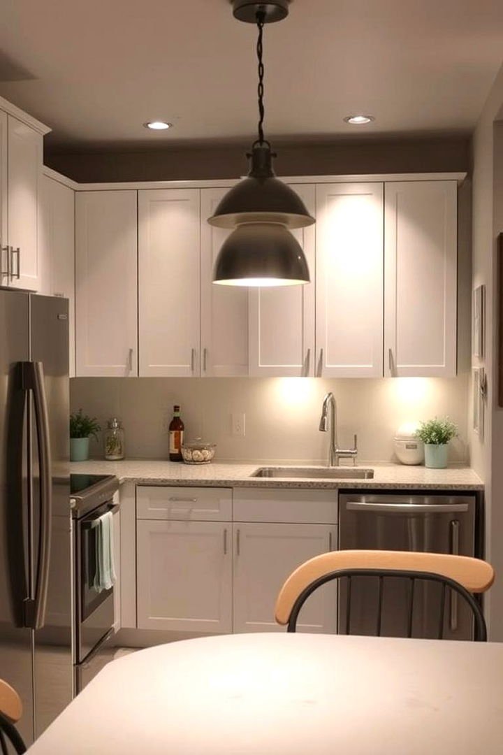 Multi Zone Lighting for Defined Areas - 22 Small Kitchen Lighting Ideas