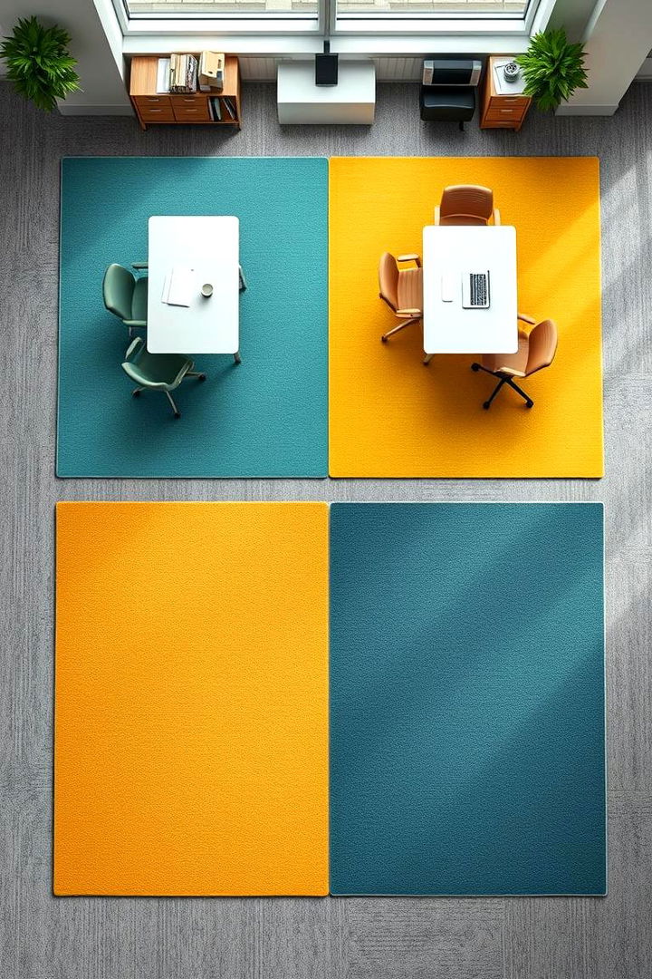 Multi Zone Office Rug Solutions - 22 Office Rug Ideas