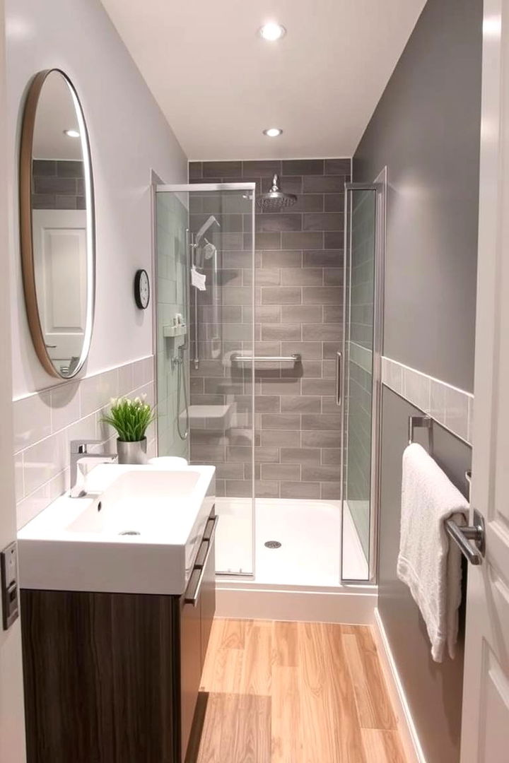 Multi functional Bathroom Spaces - 22 Hallway Bathroom Ideas