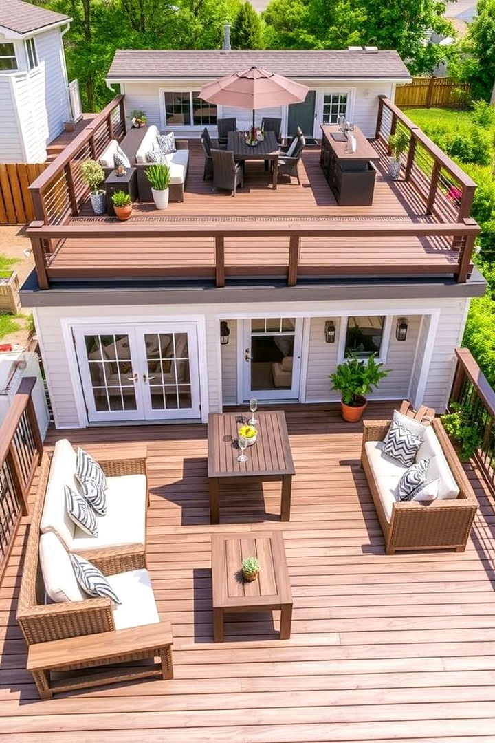 Multi functional Deck Spaces - 22 Deck Decorating Ideas