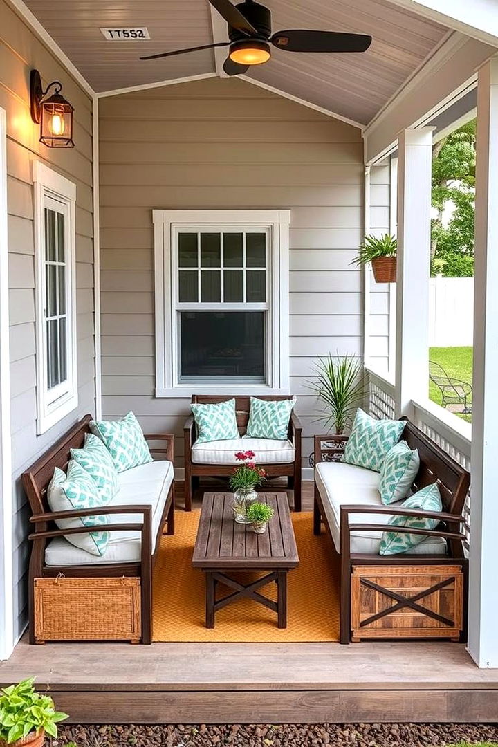 Multi functional Furnishings - 22 Small Screened-in Porch Ideas