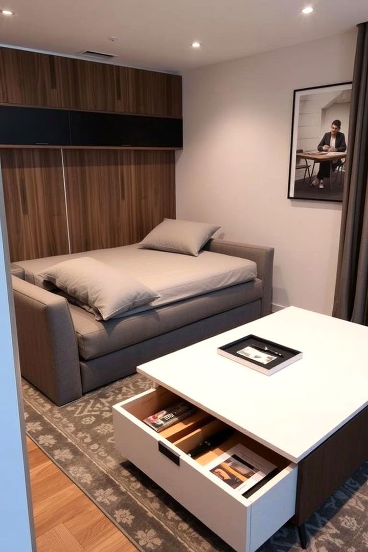 Multi functional Furniture - 22 Apartment Small Living Room Ideas