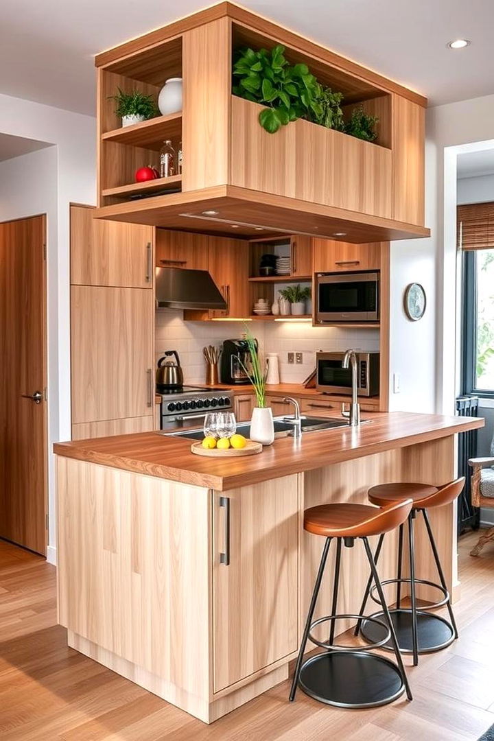 Multi functional Island Bar - 22 Kitchen Bar Ideas