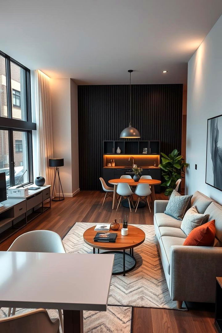 Multi functional Living Areas - 22 Small Apartment Ideas for Guys