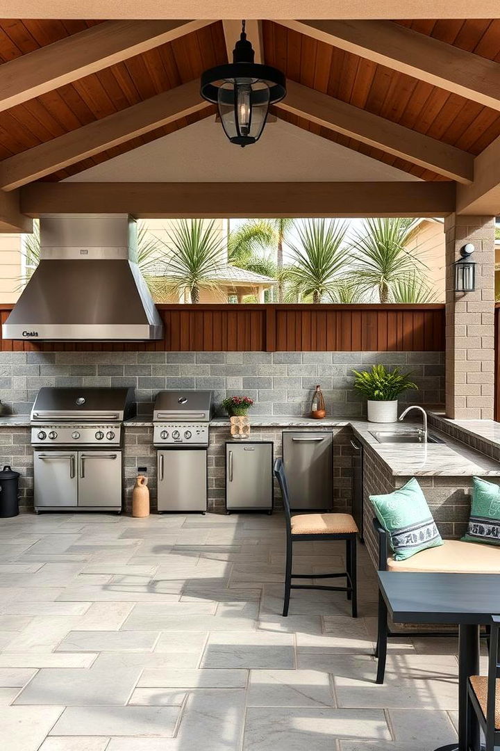 Multi functional Outdoor Kitchens - 22 Outdoor Living Space Ideas
