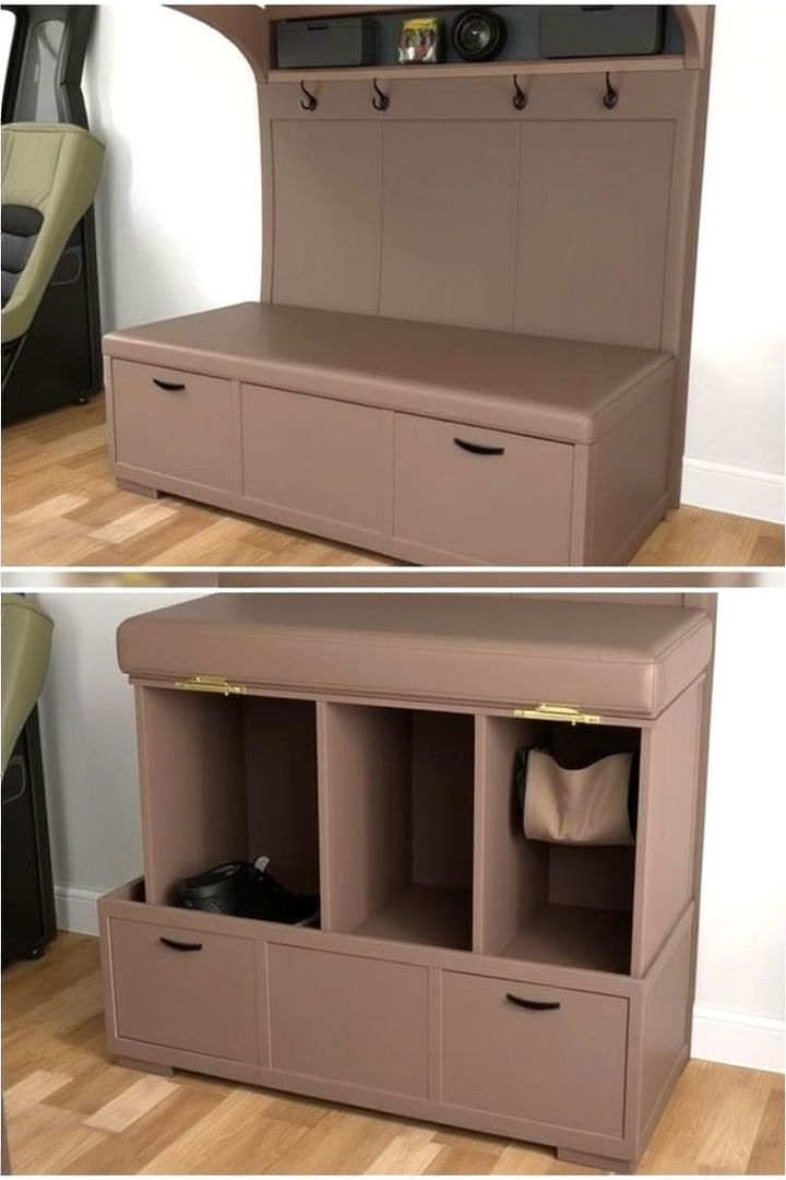 Multi functional Seating and Storage - 22 Boot Room Ideas