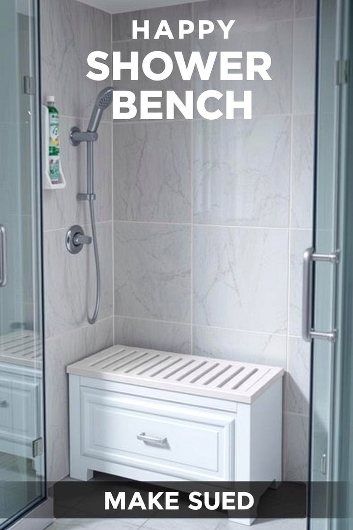 Multi functional Shower Bench - 22 Shower Bench Ideas