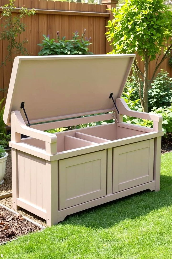 Multi functional Storage Benches - 22 Garden Furniture Ideas