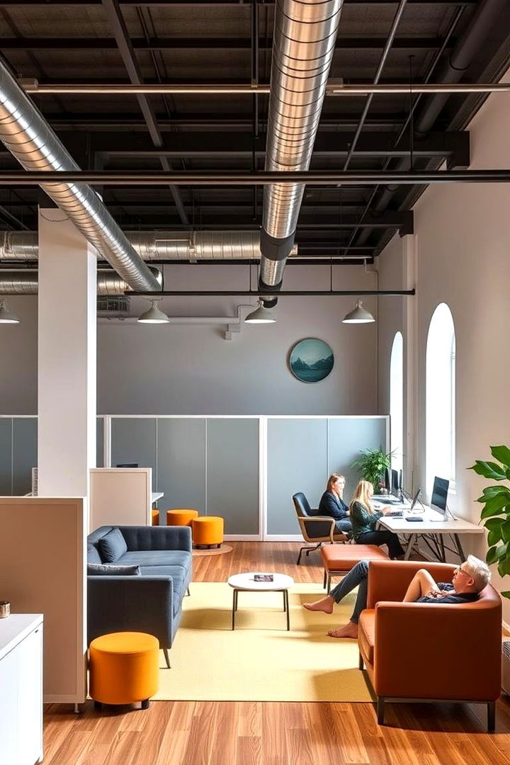 Multi functional Workspace Setups - 22 Loft Office Ideas