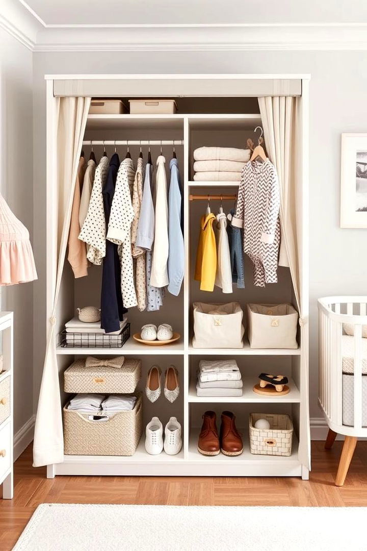 Multi tiered Wardrobes - 22 Nursery Storage Ideas