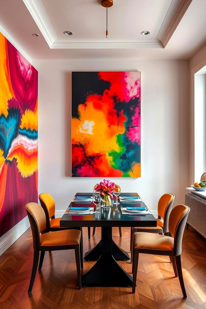 Multicolored Art Installations - 22 Colorful Dining Room Ideas
