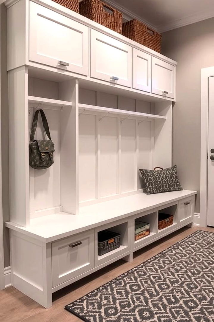 Multifunctional Bench Solutions - 22 Small Mudroom Ideas