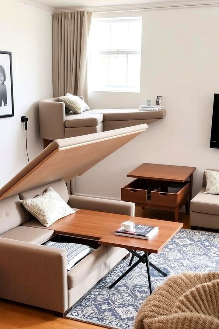 Multifunctional Furniture - 22 Small Living Room Ideas