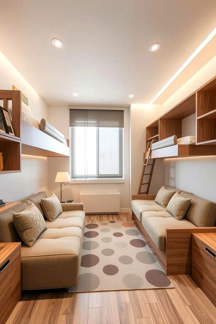 Multifunctional Furniture - 22 Boy and Girl Shared Small Room Ideas