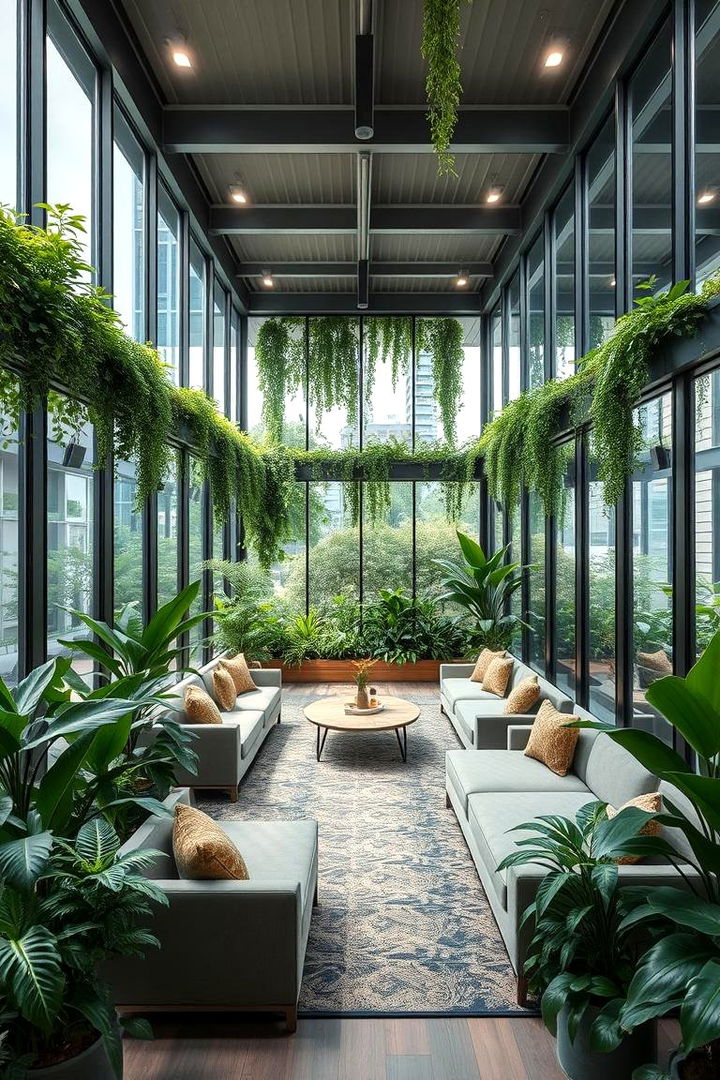 Multifunctional Green Living Area - 22 Greenhouse Room Ideas