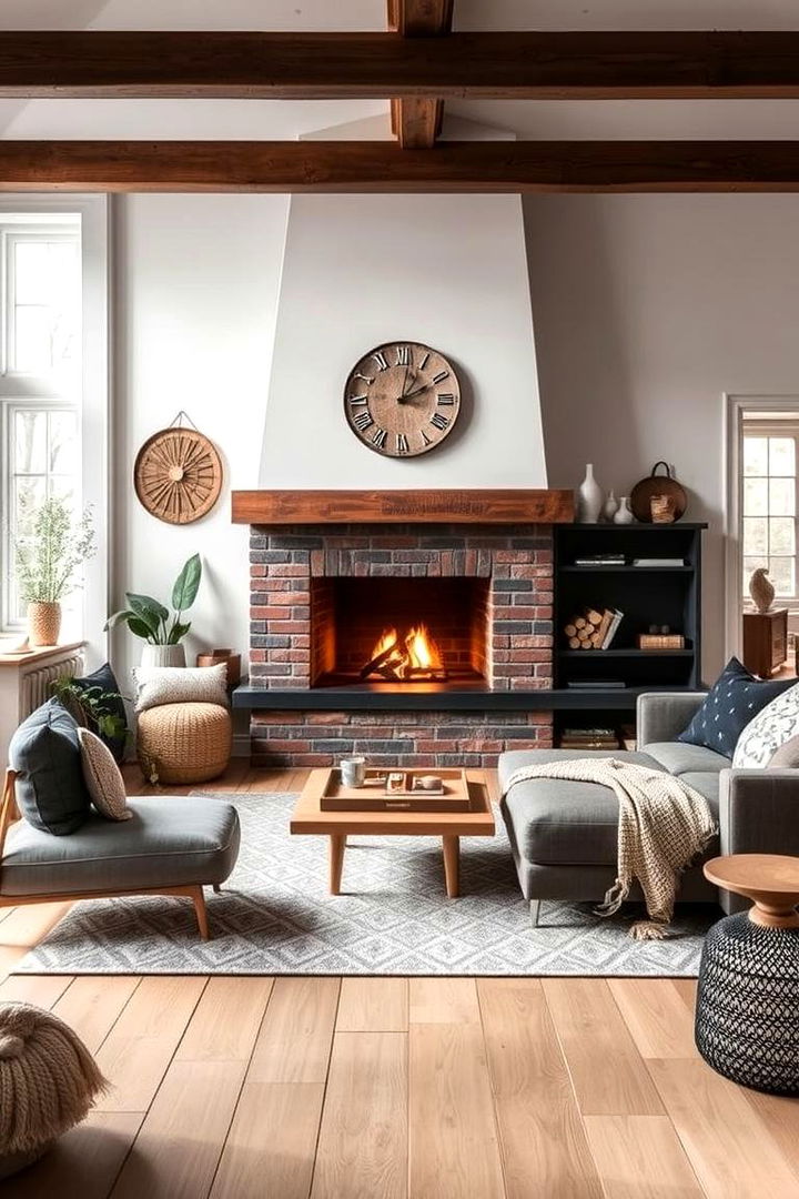 Multifunctional Hearth Areas for Social Spaces - 22 Scandinavian Fireplace Ideas