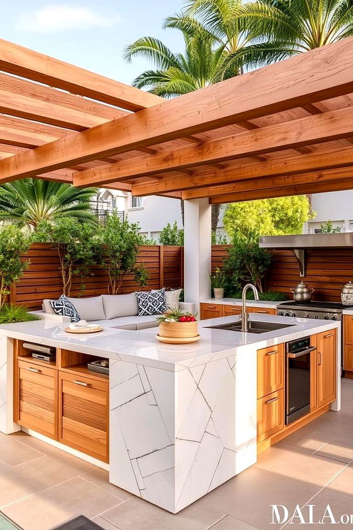 Multifunctional Island Concepts - 22 L Shaped Outdoor Kitchen Ideas