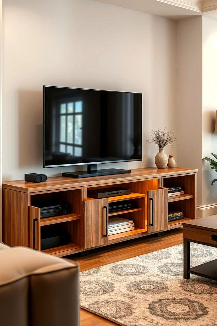 Multifunctional Media Console TV Stand - 22 Tv Stand Ideas