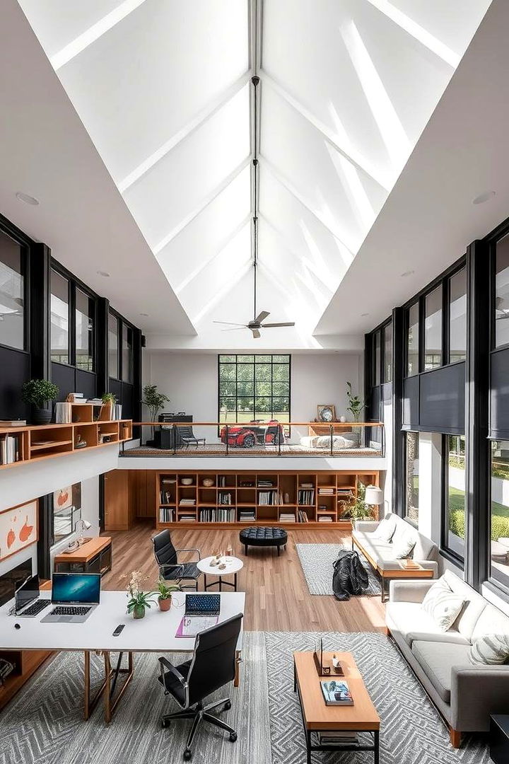 Multifunctional Space Design - 22 Cathedral Ceiling Ideas