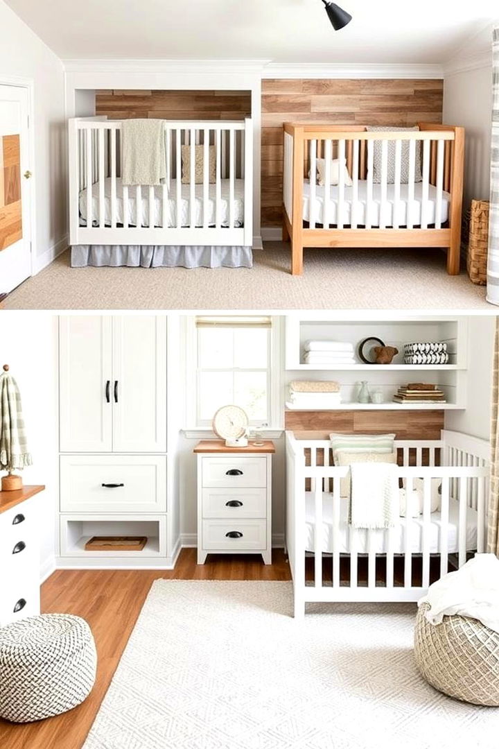Multifunctional Space Saving Design - 22 Farmhouse Nursery Ideas