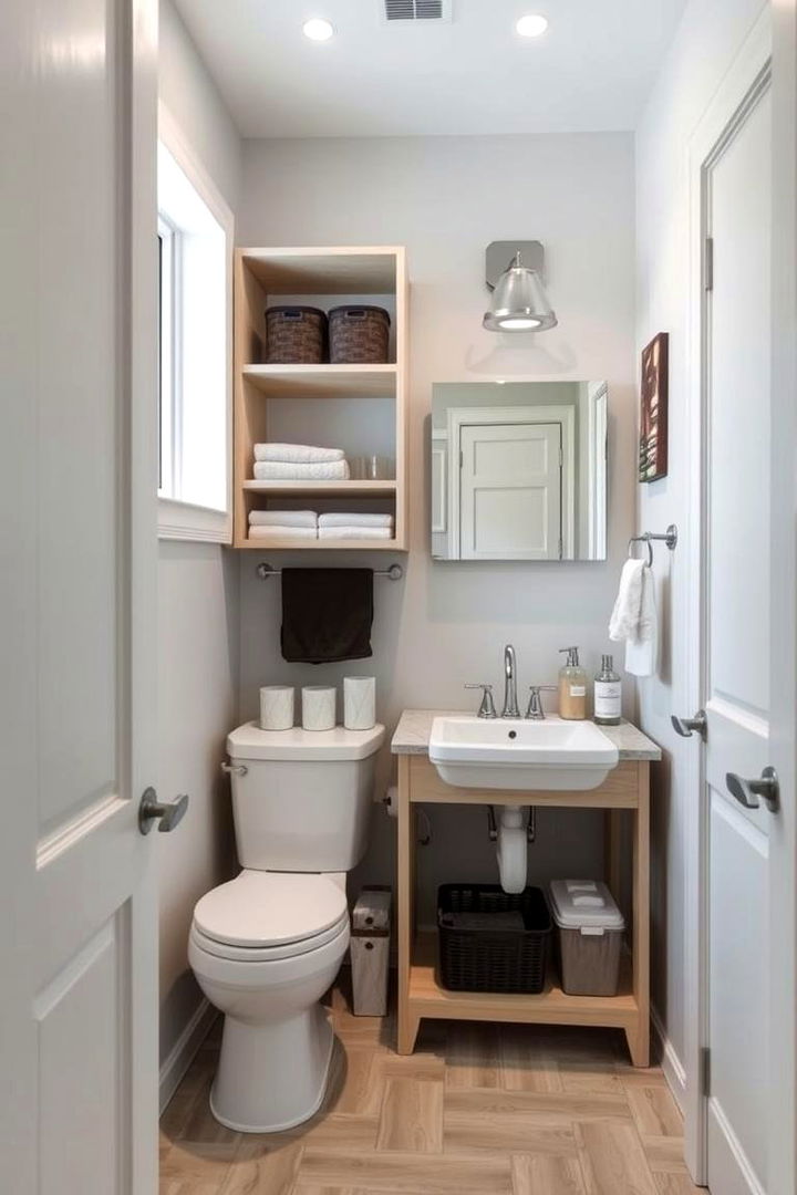 Multifunctional Spaces Design - 22 Guest Bathroom Ideas