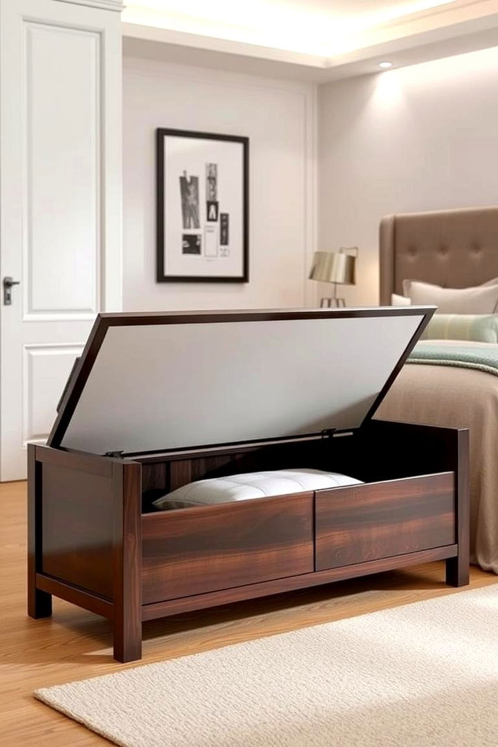 Multifunctional Storage Benches - 22 Comforter Storage Ideas
