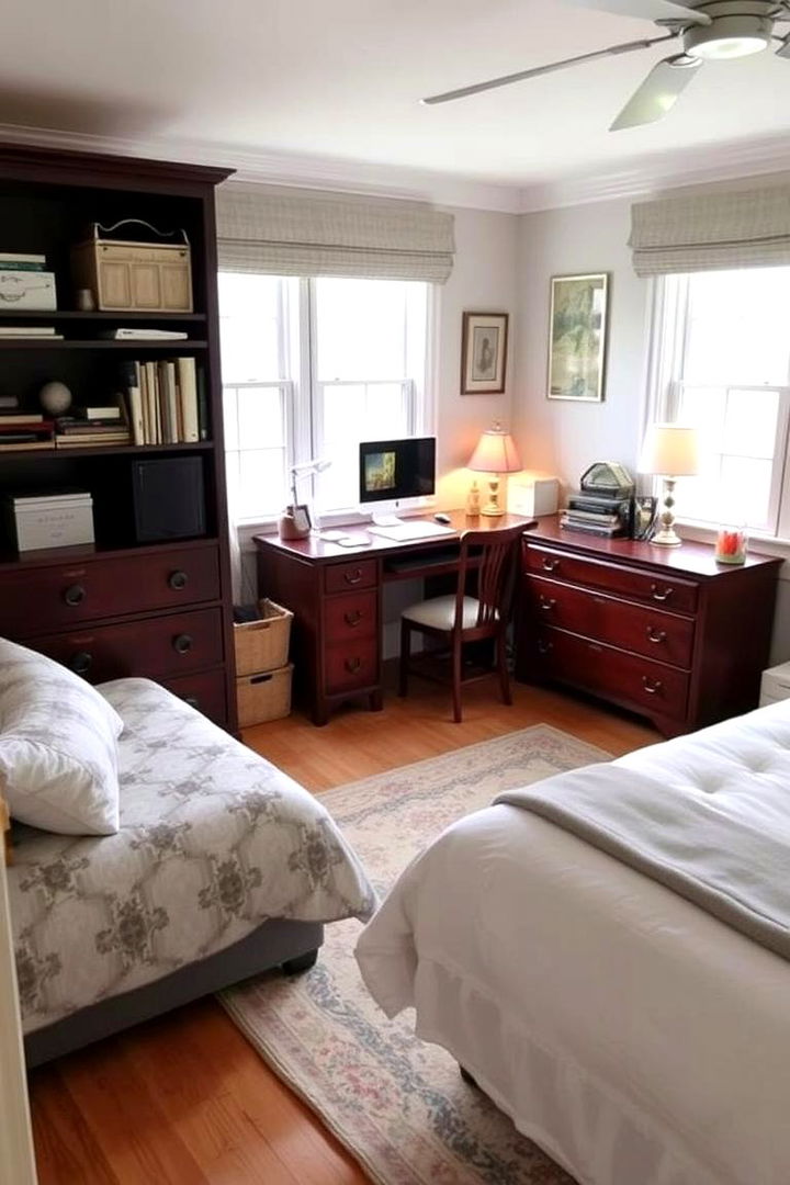 Multifunctional Study Space - 22 Cape Cod Upstairs Bedroom Ideas