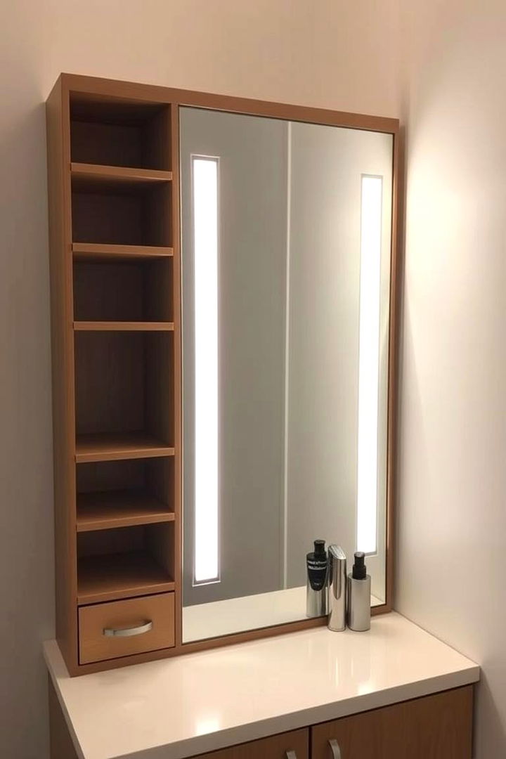 Multifunctional Vanity Mirror - 22 Bedroom Vanity Ideas