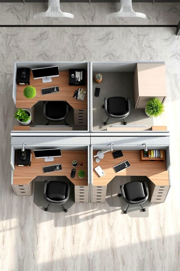 Multifunctional Work Areas - 22 Cubicle Decor Ideas