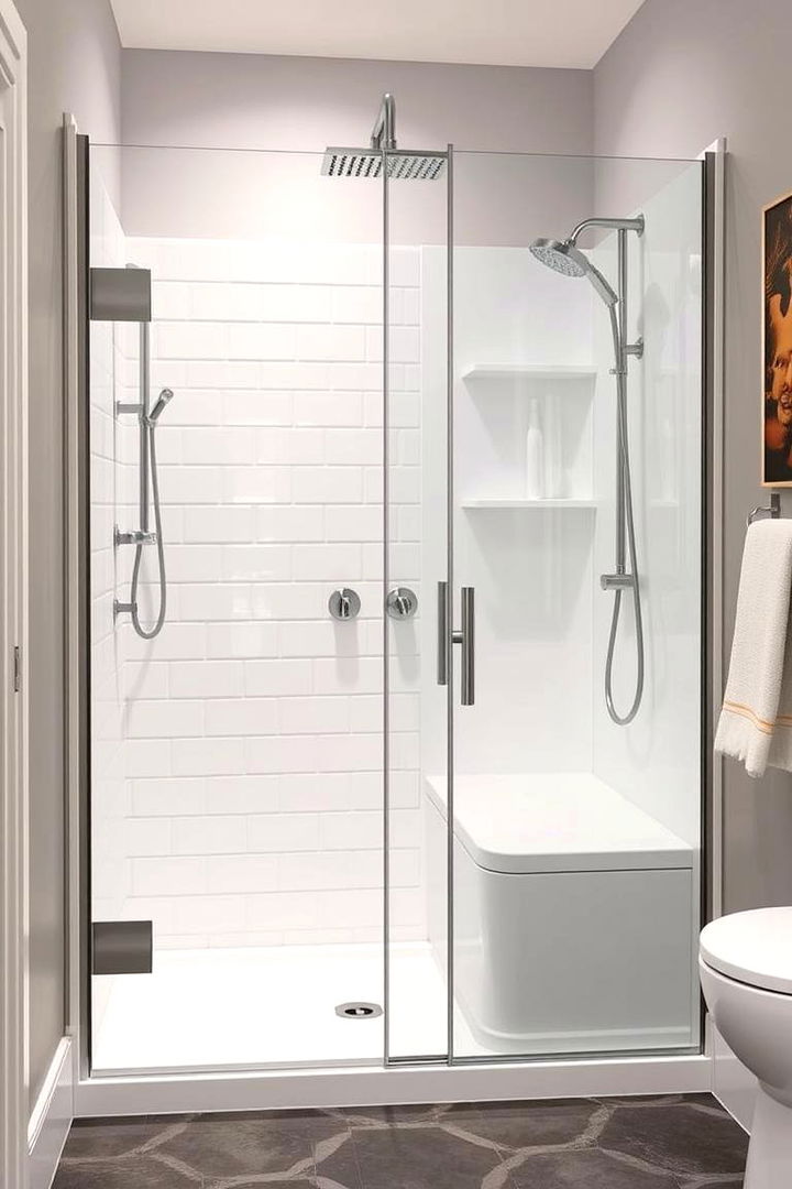 Multipurpose Functional Layout - 22 Doorless Walk In Shower Ideas