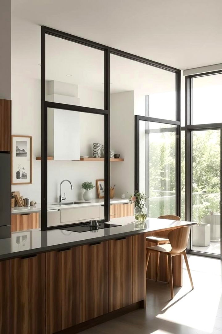 Multipurpose Window Partitions - 22 Kitchen Window Ideas